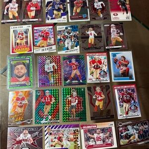 25 card lot San Francisco 49ers Brock Purdy green wave Fireworks